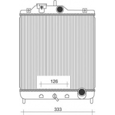 350213927000 MAGNETI MARELLI Радиатор, охлаждение двигателя