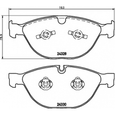 8DB 355 012-521 HELLA PAGID Комплект тормозных колодок, дисковый тормоз