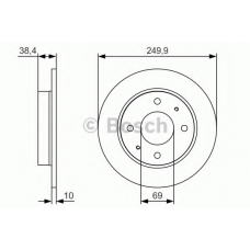 0 986 479 S84 BOSCH Тормозной диск