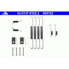 03.0137-9102.2 ATE Комплектующие, тормозная колодка