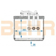 9012949 BEHR Heater core