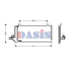 522030N AKS DASIS Конденсатор, кондиционер