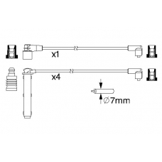 0 986 357 223 BOSCH Комплект проводов зажигания