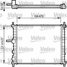 734222 VALEO Радиатор, охлаждение двигателя