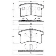 BLF805 QUINTON HAZELL Комплект тормозных колодок, дисковый тормоз