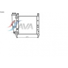 FT2043 AVA Радиатор, охлаждение двигателя