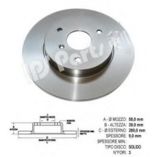 IBT-1M00 IPS Parts Тормозной диск