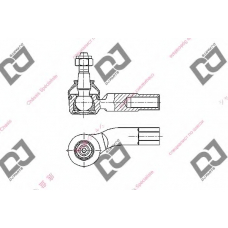 DE1243 DJ PARTS Наконечник поперечной рулевой тяги