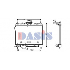 510029N AKS DASIS Радиатор, охлаждение двигателя