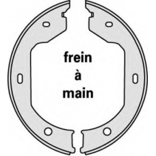 M827 MGA Комплект тормозных колодок, стояночная тормозная с