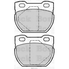 BBP2321 BORG & BECK Комплект тормозных колодок, дисковый тормоз