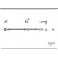 19033572 CORTECO Тормозной шланг