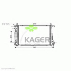 31-0126 KAGER Радиатор, охлаждение двигателя