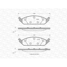 363702160835 MAGNETI MARELLI Комплект тормозных колодок, дисковый тормоз