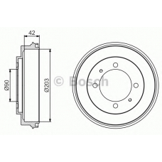 0 986 477 202 BOSCH Тормозной барабан