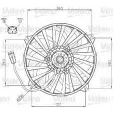 696177 VALEO Вентилятор, охлаждение двигателя
