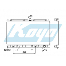 PA030585 KOYO P-tank corrugate-fin ass'y