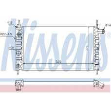 63282 NISSENS Радиатор, охлаждение двигателя