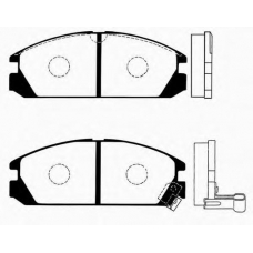 J PA-418AF JAPANPARTS Комплект тормозных колодок, дисковый тормоз