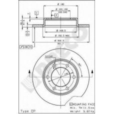 BS 7289 BRECO Тормозной диск