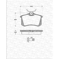 363702161328 MAGNETI MARELLI Комплект тормозных колодок, дисковый тормоз