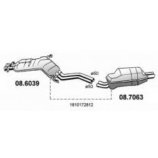 08.7063 ASSO Глушитель выхлопных газов конечный