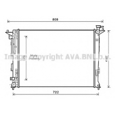 HY2283 AVA Радиатор, охлаждение двигателя
