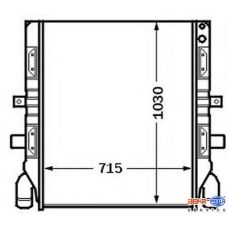 8MK 376 726-661 HELLA Радиатор, охлаждение двигателя