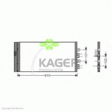 94-5159 KAGER Конденсатор, кондиционер