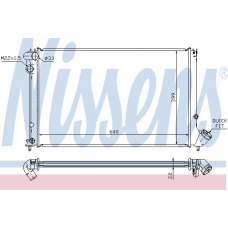 63739 NISSENS Радиатор, охлаждение двигателя