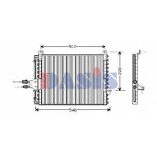 121830N AKS DASIS Конденсатор, кондиционер