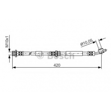 1 987 476 789 BOSCH Тормозной шланг