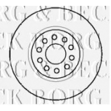 BBD4124 BORG & BECK Тормозной диск