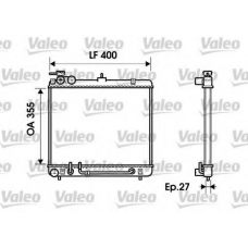 734254 VALEO Радиатор, охлаждение двигателя