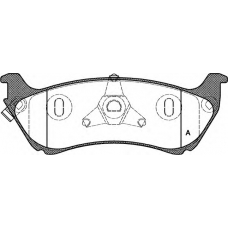 BPA0698.01 OPEN PARTS Комплект тормозных колодок, дисковый тормоз