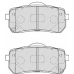 FSL4114 FERODO Комплект тормозных колодок, дисковый тормоз