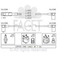 4.9312 FACET Ккомплект проводов зажигания