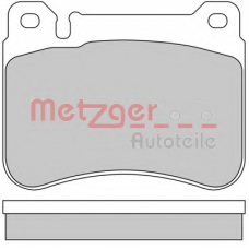 1170407 METZGER Комплект тормозных колодок, дисковый тормоз