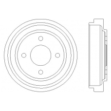 MBD049 MINTEX Тормозной барабан