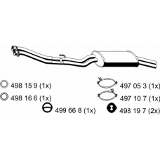 273190 ERNST Глушитель выхлопных газов конечный