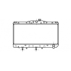 TO2035 AVA Радиатор, охлаждение двигателя