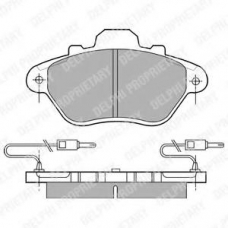 LP654 DELPHI Комплект тормозных колодок, дисковый тормоз