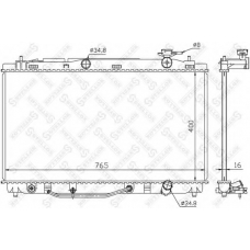 10-26334-SX STELLOX Радиатор, охлаждение двигателя