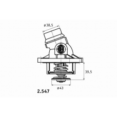 2.547.01 BEHR Термостат, охлаждающая жидкость