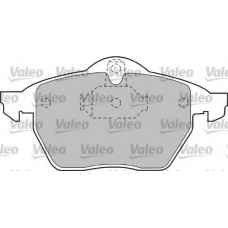 598321 VALEO Комплект тормозных колодок, дисковый тормоз