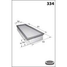 ELP9301 MECAFILTER Воздушный фильтр