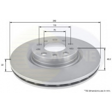 ADC1826V COMLINE Тормозной диск