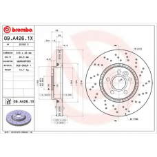 09.A426.1X BREMBO Тормозной диск