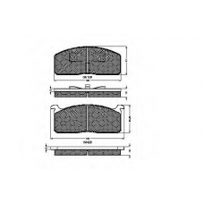 30113 SPIDAN Комплект тормозных колодок, дисковый тормоз