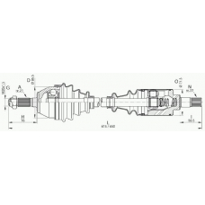 DRS6030.00 OPEN PARTS Приводной вал